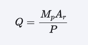 The quantity formula.