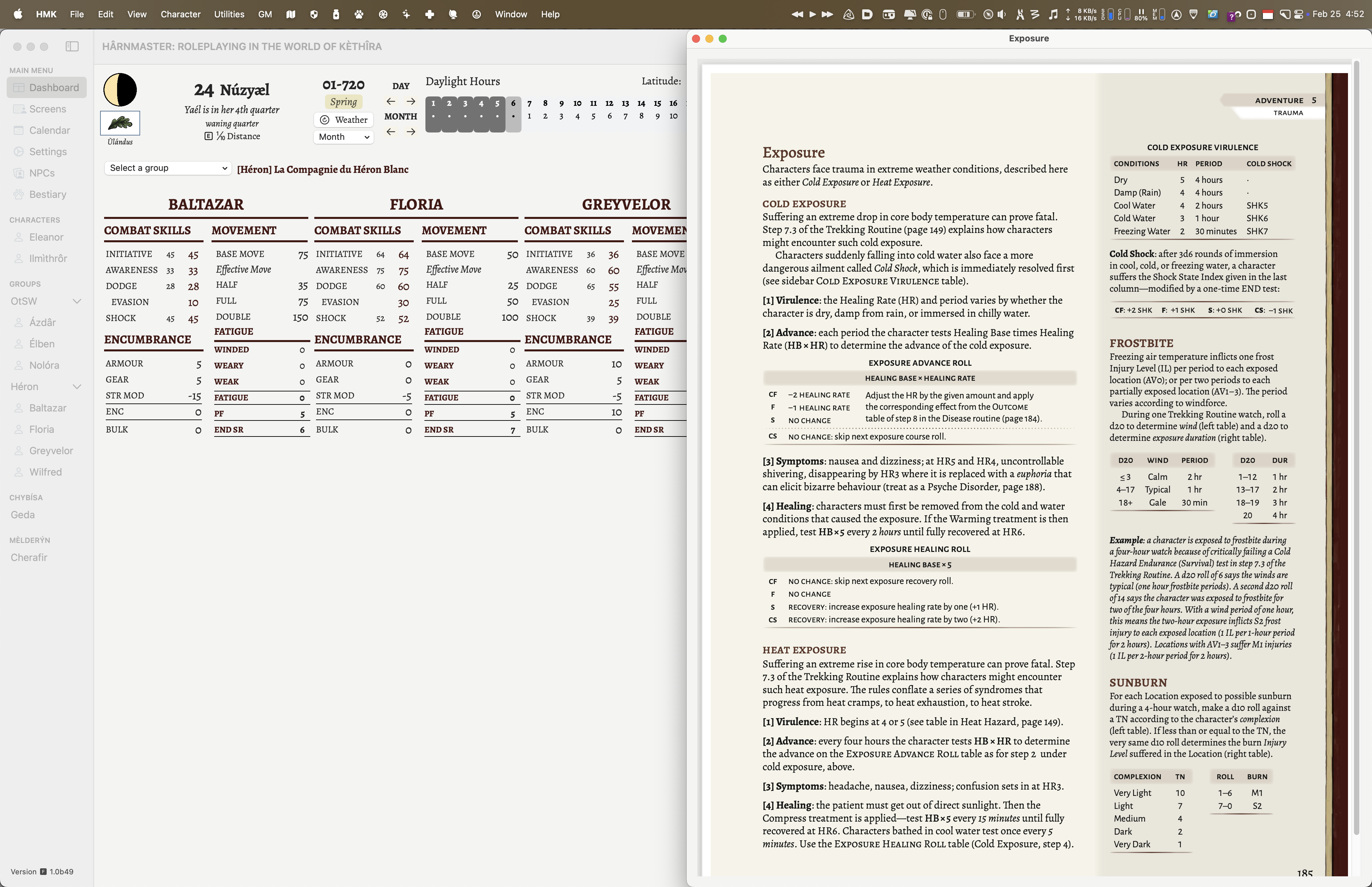 The Exposure PDF open.